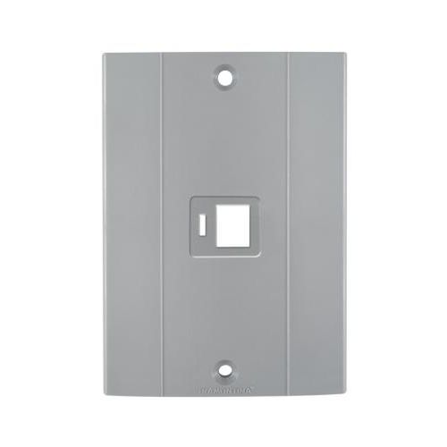 Imagem Produto TAMPA P/CONDULETE PVC 1 ESPACO RJ45 1/2", 3/4" E 1" CINZA - TRAMONTINA