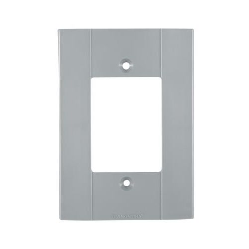 Imagem Produto TAMPA P/CONDULETE PVC 3 ESPACOS RETANGULAR 1/2", 3/4" E 1" CINZA - TRAMONTINA