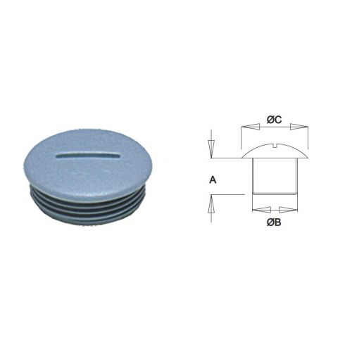 Imagem Produto TAMPAO PVC P/CONDULETE 1/2" 3/4" E 1" BRANCO - VICAP