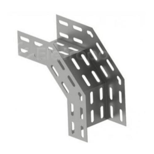 Imagem Produto CURVA P/ELETROCALHA PRE ZINCADO PERFURADA VERTICAL EXTERNA 90G 200X50MM - JEA