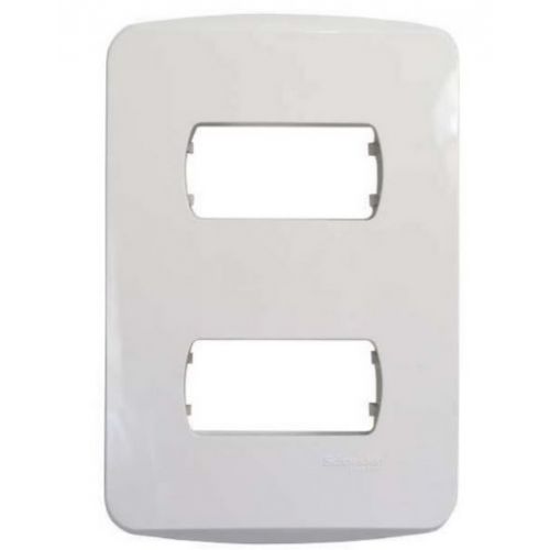 Imagem Produto PLACA 4X2 COM 2 ESPACOS BRANCA ORION SEM SUPORTE - SCHNEIDER
