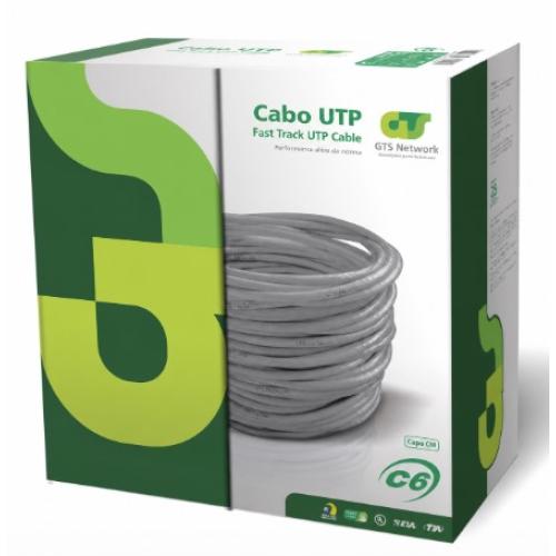 Imagem do produto CABO REDE 23AWGX4P CAT6 CINZA CM (CERTIFICADO)
