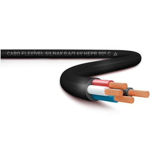 Imagem Produto CABO FLEXIVEL COBRE HEPR 90G 1KV 4X10MM PRETO ATOX - SIL