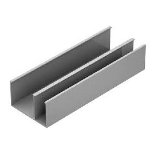 Imagem Produto CANALETA ALUMINIO DUPLA TIPO D 73X45X3000MM CINZA TEXTURIZADO (SEM TAMPA) - DUTOTEC
