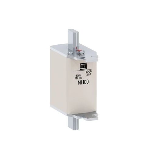 Imagem Produto FUSIVEL NH RETARDADO TAMANHO 00 100A 500VCA FNH00-100U - WEG