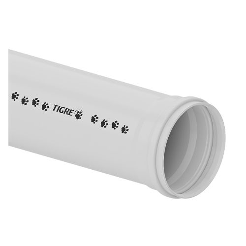 Imagem do produto TUBO PVC ESGOTO SN BRANCO  DN50 6 METROS PONTA-BOLSA - TIGRE