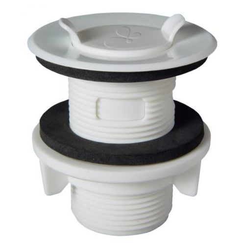 Imagem Produto VALVULA DE ESCOAMENTO PLASTICA P/TANQUE 1 1/4 C/OU SEM LADRAO - TIGRE