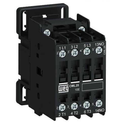 Imagem Produto CONTATOR PRINCIPAL TRIPOLAR 25A 1NA 24VCA 50/60HZ CWL25-10-30D02 - WEG