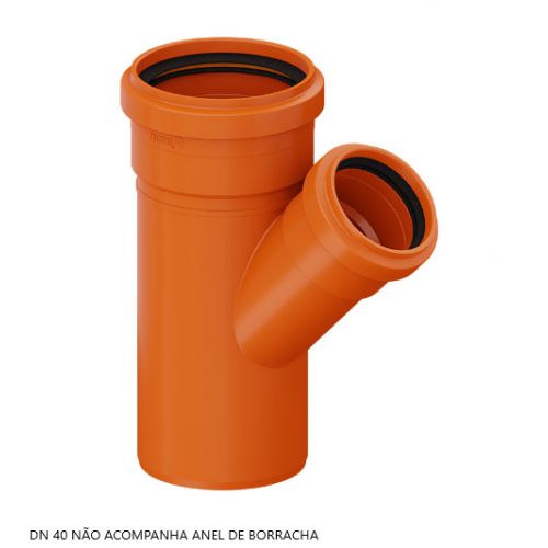 Imagem Produto JUNCAO SIMPLES ESGOTO REDUX DN40 (SEM ANEL) - TIGRE