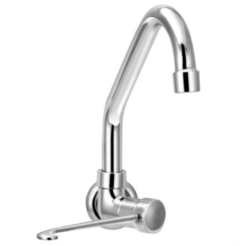 Imagem Produto TORNEIRA METALICA TIPO CLINICA INSTALACAO PAREDE BICA ALTA C/ALAVANCA - ALPHA