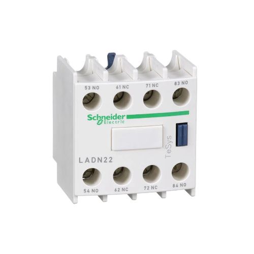 Imagem Produto BLOCO CONTATO AUXILIAR P/CONTATOR LC1D 2NA+2NF FRONTAL - SCHNEIDER INDUSTRIAL