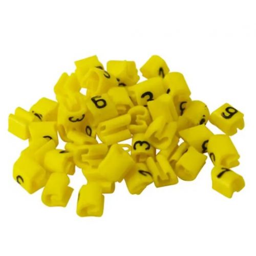Imagem Produto MARCADOR MILENIUM (MHG2/5) 0,5-6,0MM2 (7) AMARELO (VALOR DE 1000 PECAS) - HELLERMANN