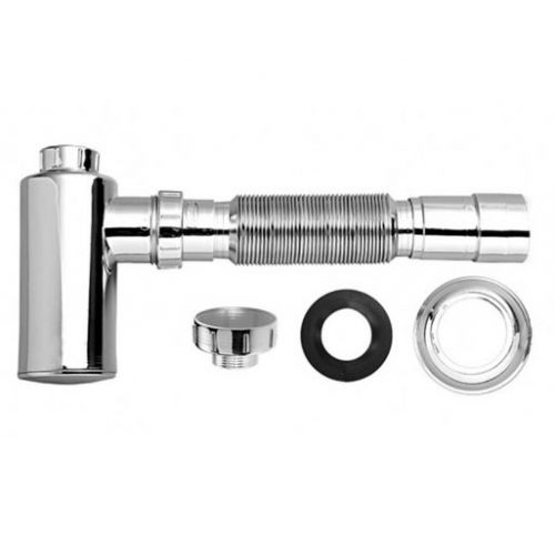 Imagem Produto SIFAO AJUSTAVEL SIMPLES CROMADO P/LAVATORIO C/COPO - BLUKIT