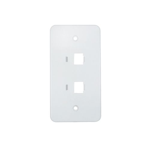 Imagem Produto TAMPA P/CONDULETE PVC 2 ESPACOS RJ45 BRANCA P/CAIXA PEQUENA - VICAP