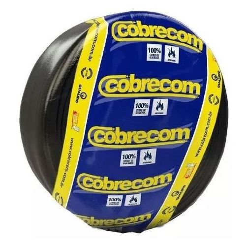 Imagem Produto CABO FLEXIVEL COBRE PVC 70G 750V 1X10MM PRETO - COBRECOM