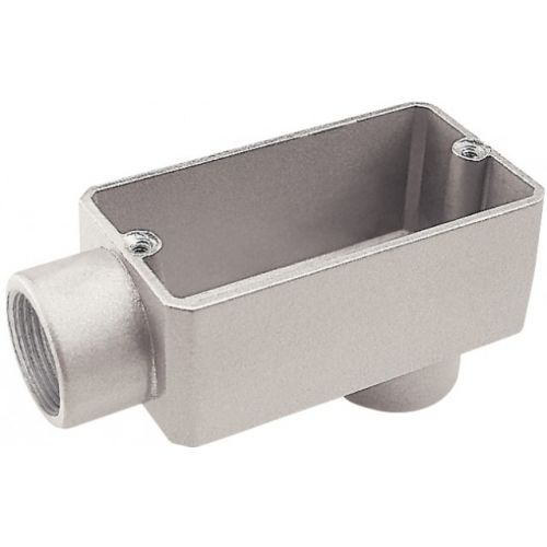 Imagem Produto CONDULETE ALUMINIO TIPO LB 4 COM TAMPA SEM PINTURA COM ROSCA BSP - TRAMONTINA