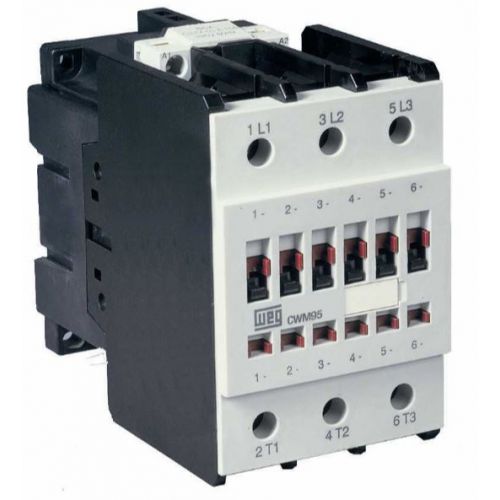 Imagem Produto CONTATOR PRINCIPAL TRIPOLAR 95A 1NA1NF 220VCA 50/60HZ CWM95-11-30D23 - WEG