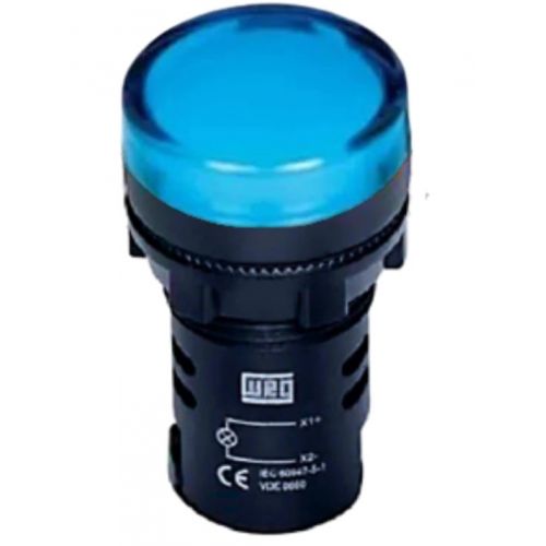 Imagem Produto SINALEIRO PLASTICO LED 22,0MM 220VCA AZUL REDONDO CEW-SM4-D23 - WEG