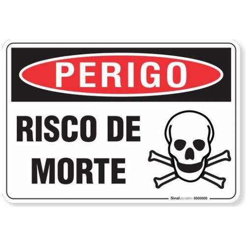 Imagem do produto PLACA AVERTENCIA:PERIGO DE MORTE(15X20CM)