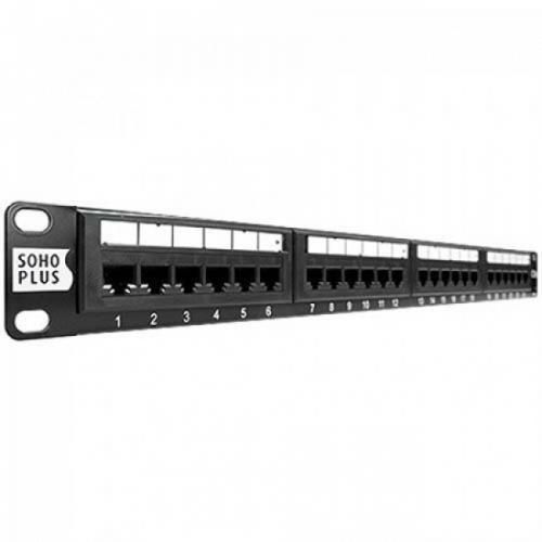 Imagem Produto PATCH PANEL 24 PORTAS CATEGORIA 5E SOHOPLUS PRETO - FURUKAWA