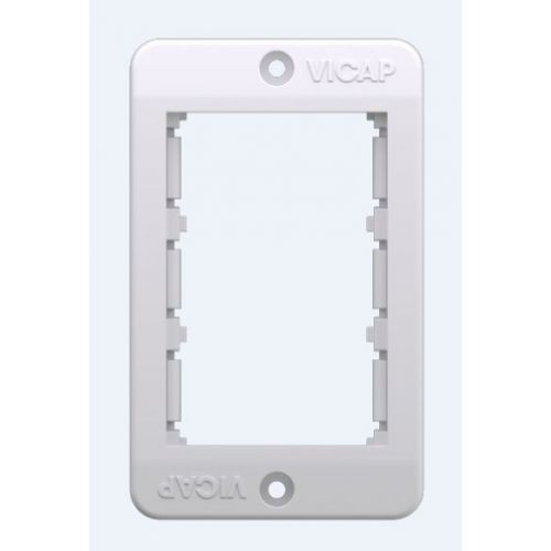 Imagem Produto TAMPA P/CONDULETE PVC 3 ESPACOS P/MODULOS LIZ/LUX BRANCA P/CAIXA GRANDE - VICAP