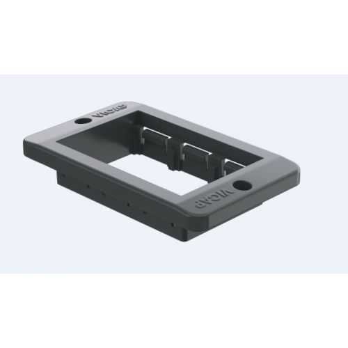 Imagem Produto TAMPA P/CONDULETE PVC 3 ESPACOS P/MODULOS LIZ/LUX CINZA P/CAIXA GRANDE - VICAP