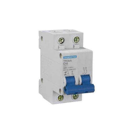 Imagem Produto DISJUNTOR DIN 2 POLOS TDJ10 C80 10KA/415V ICN - TRAMONTINA