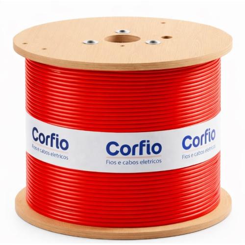 Imagem Produto CABO FLEXIVEL COBRE PVC 70G 750V 1X4MM VERMELHO (ARMAZENAMENTO EM CARRETEL) - CORFIO