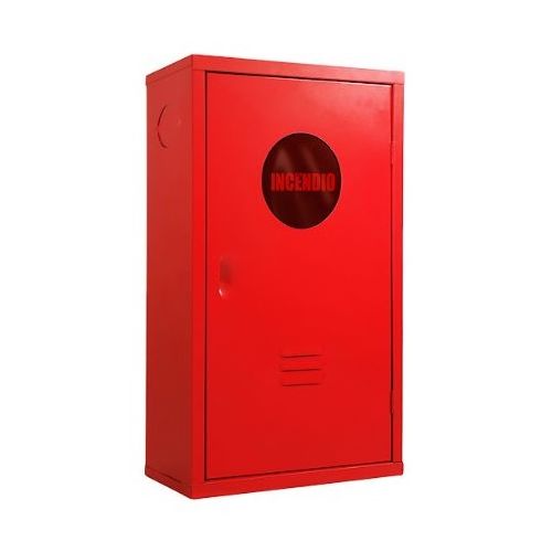 Imagem Produto CAIXA INCENDIO METALICA SOBREPOR 90X60X17CM VERMELHA C/TAMPA S/MOLDURA P/MANGUEIRA
