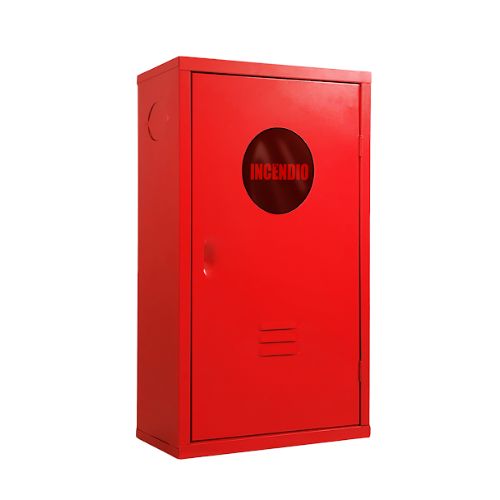 Imagem Produto CAIXA INCENDIO METALICA SOBREPOR 75X45X17CM VERMELHA P/MANGUEIRA