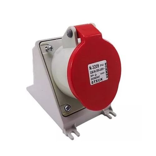 Imagem Produto TOMADA BLINDADA SOBREPOR 5 POLOS 63A 380/440V 6HORAS VERMELHO IP67 - STECK