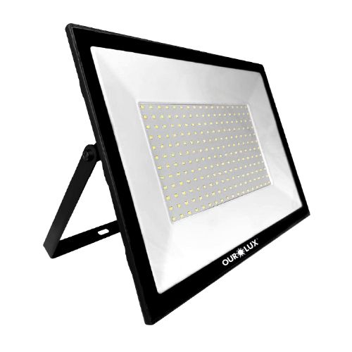 Imagem Produto REFLETOR LED 150W 6500K 12000L IP65 CORPO PRETO - OUROLUX