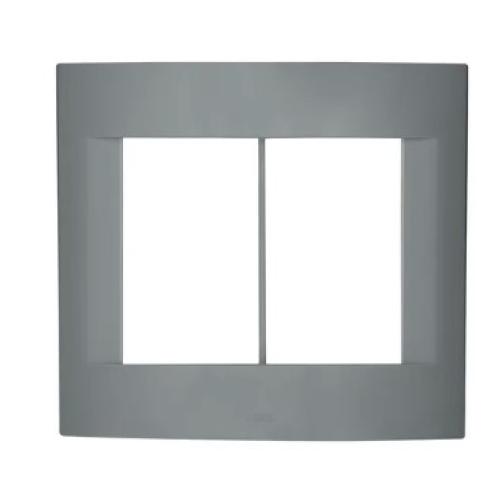 Imagem do produto PLACA 4X4 COM 6 ESPACOS HORIZONTAL ACETINADA BRANCA SEM SUPORTE SUBLIME