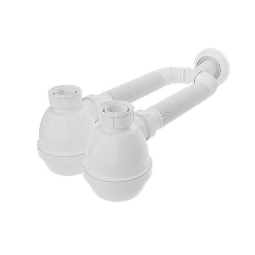 Imagem Produto SIFAO AJUSTAVEL DUPLO BRANCO MULTIUSO C/COPO - BLUKIT