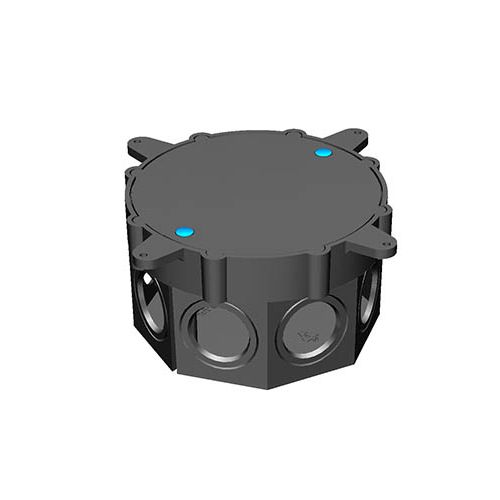 Imagem Produto CAIXA DERIVACAO PVC P/T 4X4 FUNDO FIXO LAJE PRETO - PLASTICON