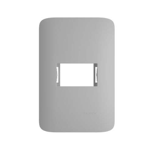 Imagem Produto PLACA 4X2 COM 1 ESPACO HORIZONTAL BRANCA COM SUPORTE MY X - EXATRON