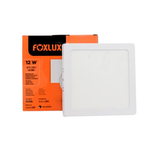 Imagem Produto PAINEL LED EMBUTIR QUADRADO 12W 4000K BIVOLT 17X17CM - FOXLUX