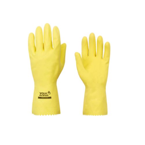 Imagem Produto LUVA LATEX VERNIZ SILVER AMARELA NR 09(G) - VOLK