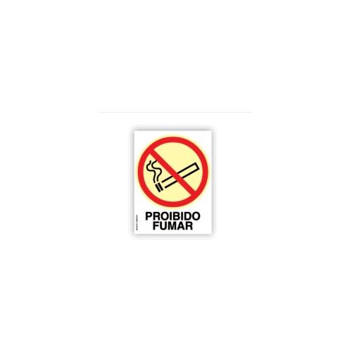 Imagem Produto PLACA DE SINALIZACAO PLÁSTICA PROIBIDO FUMAR 20X15CM - PRINTLUX