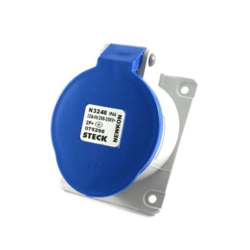 Imagem Produto TOMADA BLINDADA EMBUTIR 3 POLOS 32A 200/250V 6HAZIP44 - STECK