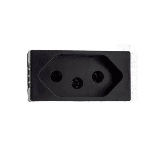 Imagem Produto MODULO TOMADA 10A/250V PRETO PIAL PLUS+ - PIAL