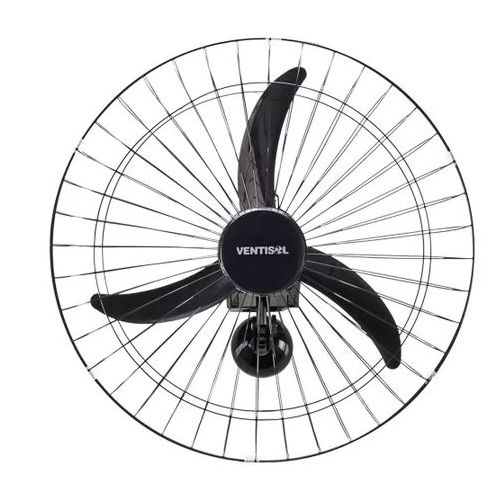 Imagem Produto VENTILADOR PAREDE 60CM 127V GRADE METALICA PRETA - VENTISOL