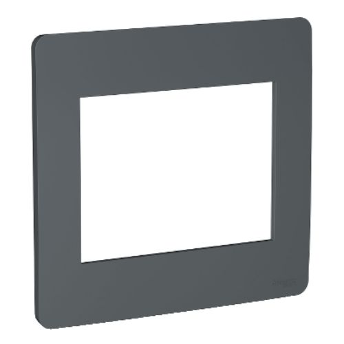 Imagem Produto PLACA 4X4 COM 6 ESPACOS ORION GRAFITE SEM SUPORTE - SCHNEIDER