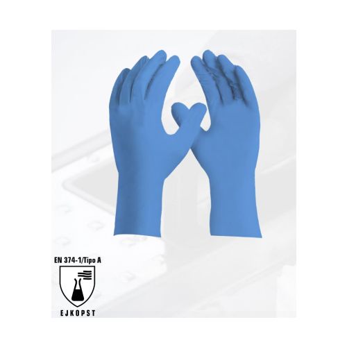 Imagem Produto LUVA NITRILICA DESCARTAVEL  SEM TALCO AZUL TAMANHO 09 (G) - DANNY