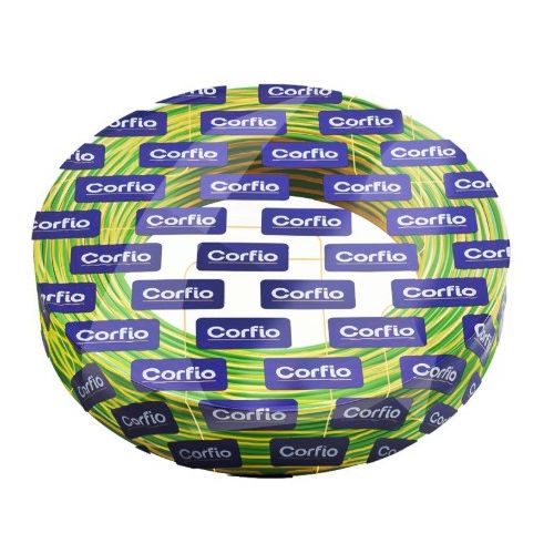 Imagem Produto CABO FLEXIVEL COBRE PVC 70G 750V 1X1,5MM VERDE/AMARELO - CORFIO