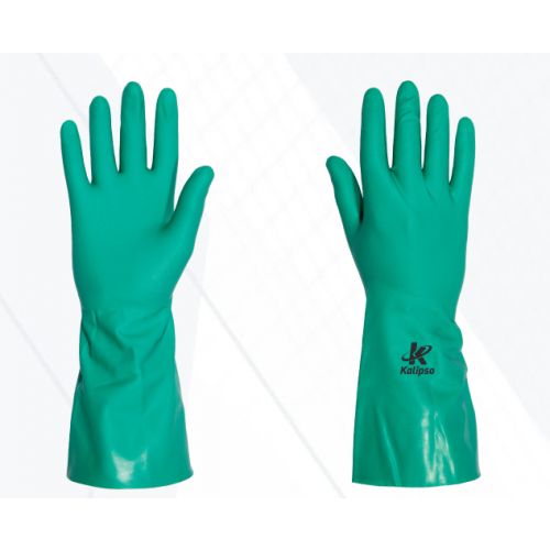 Imagem Produto LUVA LATEX NITRILICA VERDE SEM FORRO TAMANHO 10 (XG) - KALIPSO
