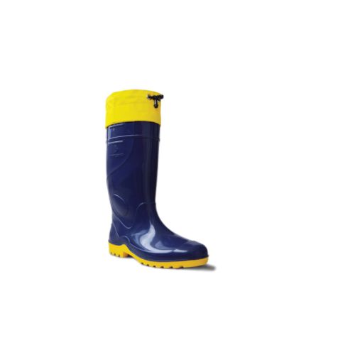 Imagem Produto BOTA PVC SEGURANCA PRETA/AMARELA NR 41 CANO EXTRA LONGO COM POLAINA - INNPRO