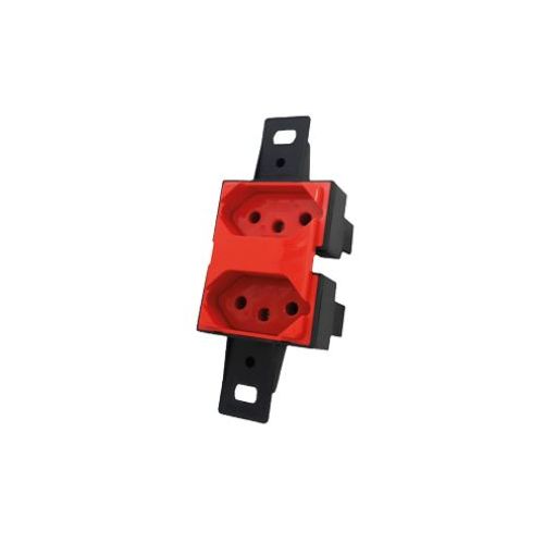 Imagem Produto TOMADA DUPLA 2P+T 20A P/TAMPA CONDULETE C/3 ESPACOS VERMELHA - PEZZI