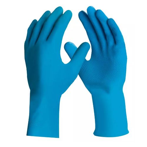 Imagem Produto LUVA LATEX VERNIZ SILVER GRIP AZUL TAMANHO 09 (G) - DANNY