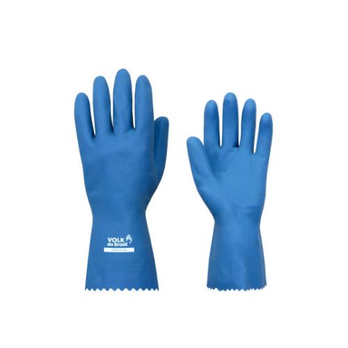 Imagem Produto LUVA LATEX VERNIZ SILVER AZUL TAMANHO 07 (P) - CA16312 - VOLK